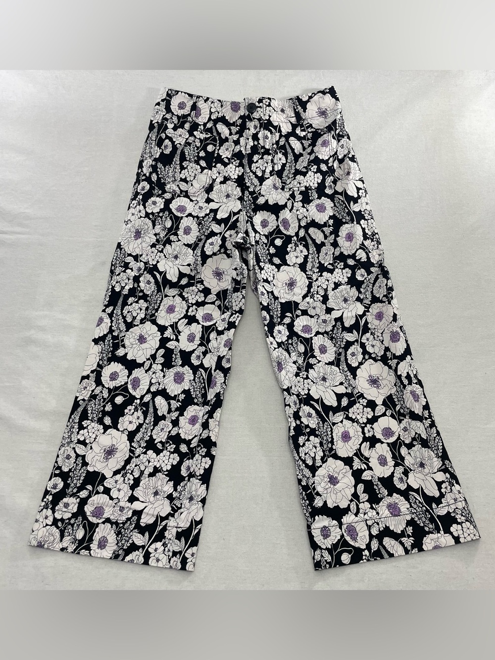Maeve by Anthropologie the Colette cropped wide leg high rise pants NWOT SZ 32
